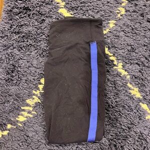 Athleta Blue striped Leggings Size 4